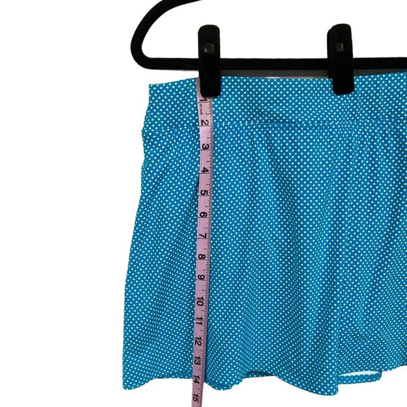 Land's End Swim Skirt, Size 14, Turquoise w White Polka‎ Dots, New w/o Tags - Picture 7 of 8
